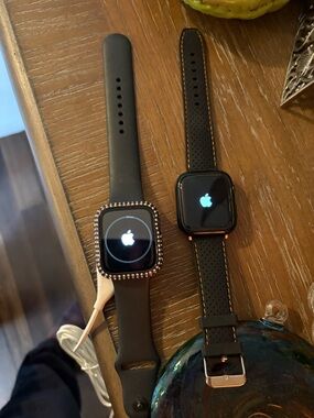 Apple Smartwatch Duo Series 5- 44 MM -2 Black Watches  in lot-1 charger